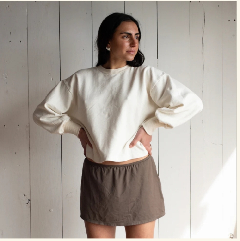 ISO Merge Hemp Cloud Sweater Natural Indigo